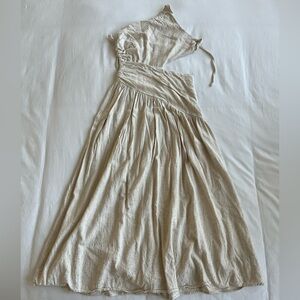 Beige vacation dress